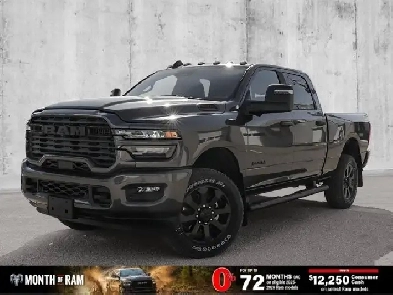 2026 Ram 2500 Big Horn Night Edition Crew 4x4 Diesel Nav
