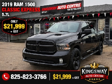 2019 RAM 1500 CLASSIC EXPRESS CREW CAB  57L HEMI V8  4X4