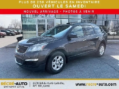 2015 Chevrolet Traverse LS  AWD  CRAN TACTILE  VENDU TEL QUE