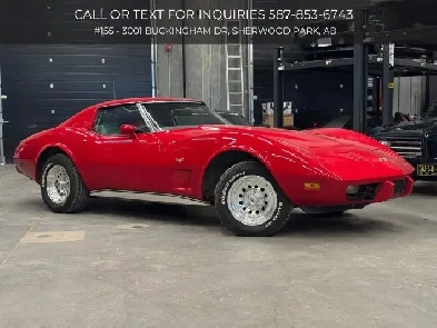 1977 Chevrolet Corvette  350 V8  4Speed Manual  Removable