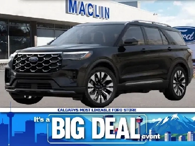 2026 Ford Explorer PLATINUM  LUX LEATHER PACKAGE