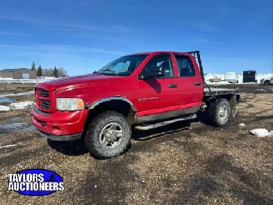 2004 Dodge 2500 Flatdeck Cummins Up For Online Auction! Image# 1