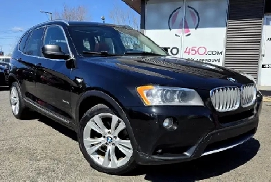 BMW X3 XDRIVE 35I 2014 35I 4X4 CUIR ROUGE TOIT PANO
