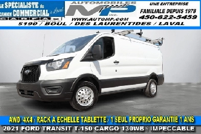 Ford Transit Cargo Van T150 CARGO 130WB  4X4 AWD  1 SEUL PROP