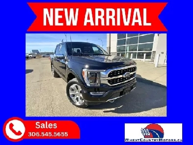2023 Ford F150 PLATINUM Crew 4x4 FX4  Heated and Cooled Bucket