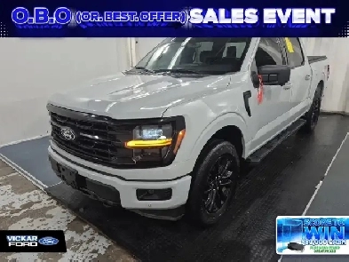 2024 Ford F150 XLT 303A BLACK EDITION 35L MOON LEATHER