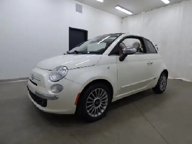 2013 FIAT 500C LOUNGE CONVERTIBLE, AUTO, CUIR, TOUT ÉQUIPÉ!! Image# 1