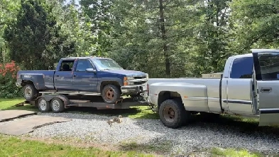 Man with a truck hauling