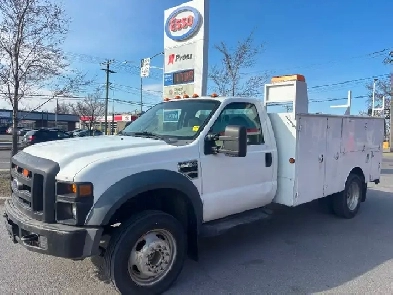 2008 FORD SUPER DUTY F-450 DRW XL CAB CHASSIS 6.8L V10 BUCKET Image# 1