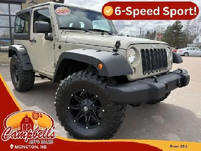 2017 Jeep Wrangler Sport 4x4! AC! 6-Speed Manual! Image# 1