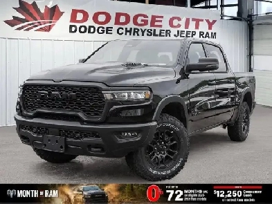 2026 Ram 1500 Rebel  Dual Pane Panoramic Sunroof  Leather