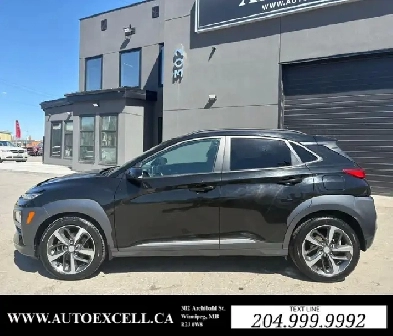 2019 HYUNDAI KONA ULTIMATE  LEATHER SEATS  NAVIGATION  AWD