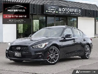 2021 Infiniti Q50 Red Sport I-LINE ProACTIVE 400HP AWD 1-Owner Image# 1