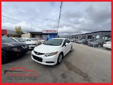 2012 Honda Civic LX 126KM COUPE CERTIFIEDWARRANTY