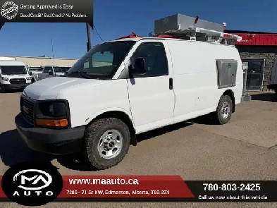 2011 GMC Savana 3500 135  Shelving And Ladder rack Included
