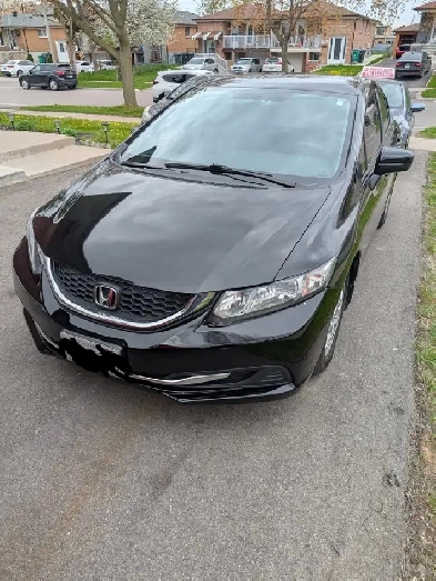 2015 Honda Civic Black (141,000 km) Certified Low KM Image# 1