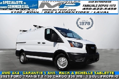 Ford Transit T150 CARGO  AWD 4X4  1 SEUL PROPRIO  GARANTIE