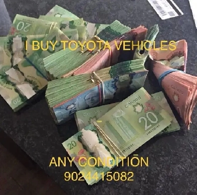 CASH FOR TOYOTAS $500-$5000