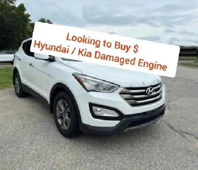 Wanted  Hyundai and Kia  has blown engine