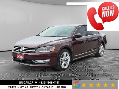 2014 Volkswagen Passat TDI Highline No Accidents Sunroof Leather