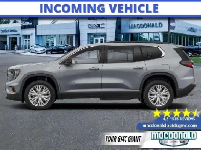 2026 GMC Acadia Elevation - $450 B/W