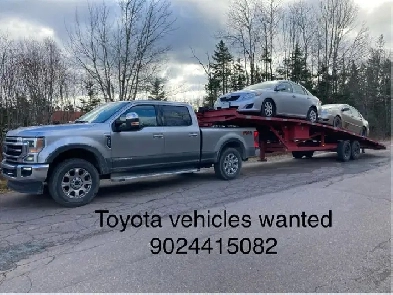 buying Toyota vehicles any cond used smashed rusty or broken