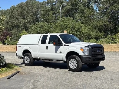 2014 Ford F-250 4x4 Diesel Extended Cab Pickup With Canopy