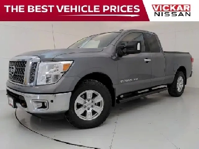 2018 Nissan Titan SV|KING CAB|4X4|LTHR|HTD SEATS/WHEEL|SPLIT BEN