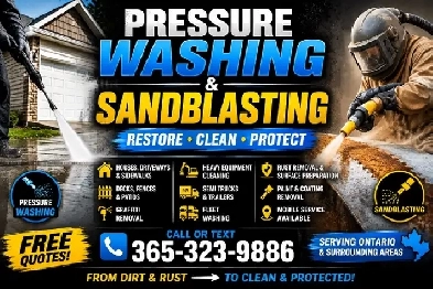 Mobile pressure washing & Sandblasting