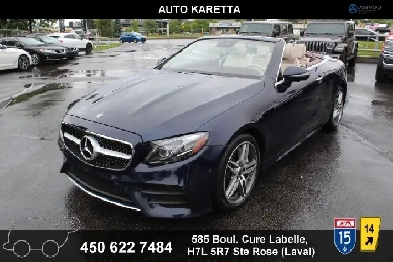 2018 Mercedes-Benz Classe-E E 400 4matic Convertible designo spo