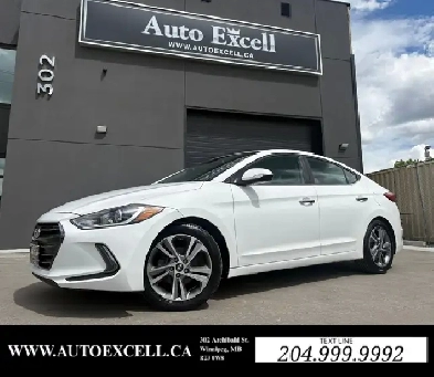 2017 HYUNDAI ELANTRA LIMITED - LEATHER SEATS - NAVI - SUNROOF
