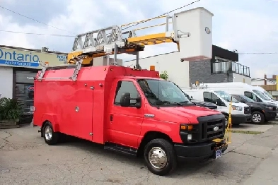 2015 Ford Econoline E450 Service Bucket Ladder Truck