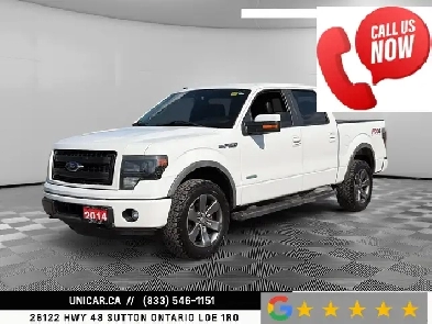 2014 Ford F-150 4WD SuperCrew FX4 No Accidents Sunroof Leather S