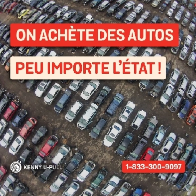 Nouz achetons les voitures scrap et accidentées à Saguenay !!