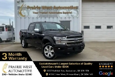 2019 Ford F-150 Platinum Crew Cab 3.5L V6 | Command Start | Heat