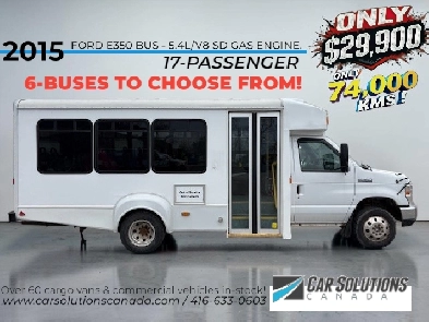 2015 FORD E-350 !! 17 PASSENGER BUS !! E-350 SD