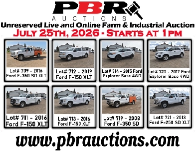 Unreserved Live & Online Farm & Industrial Auction