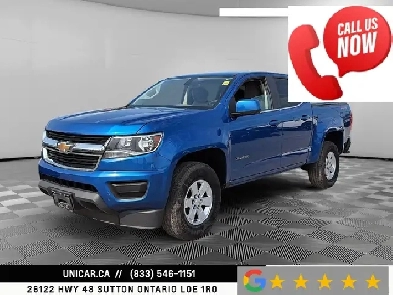 2019 Chevrolet Colorado Work Truck / 3.6L V6 / 4WD/ Crew Cab / 5