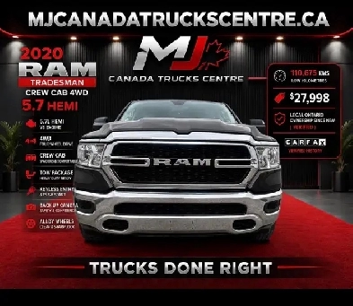 2020 Ram 1500 Tradesman 4x4 Crew Cab 5.7 Hemi - More Trucks @ MJ