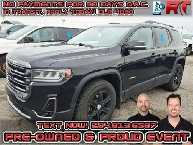 2020 GMC Acadia AT4 AWD - Backup Cam, Power Liftgate, Satellite