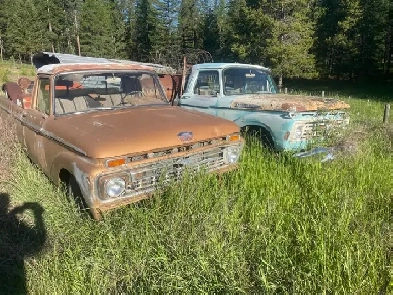 1964 Ford truck   1965 Merc 4 x 4. 250