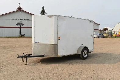 2017 H&H 13ft x 6ft Enclosed V-Nose Trailer
