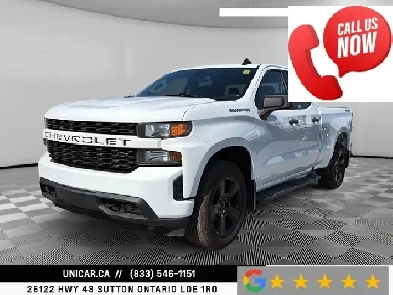 2019 Chevrolet Silverado 1500 LT Custom / 5.3L V8 / 4WD / Double