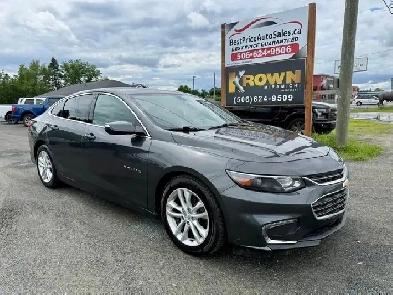 2017 Chevrolet Malibu LT! CERTIFIED! BRAND NEW 2 YR MVI! AUTOSTA