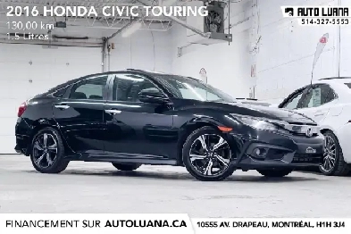 2016 HONDA Civic Touring CUIR/TOIT/CAMERA/NAVI/CAM ANGLE MORT
