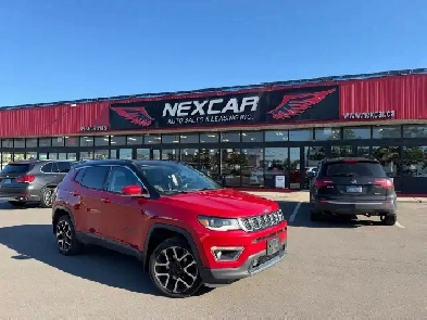 2018 Jeep Compass LIMITED 4X4 LEATHER PAN/ROOF NAV B/SPOT CAMERA