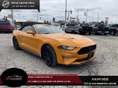 2019 Ford Mustang EcoBoost, Convertible, Camera, Navi, Leather,