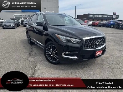 2019 Infiniti QX60 PURE, 7Setas, AWD, Sunroof, Camera, Leather,
