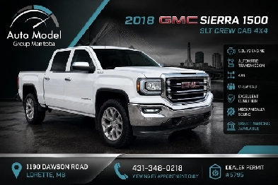 2018 GMC Sierra SLT 4X4 5.3L CREWCAB /EXCELLENT SHAPE/