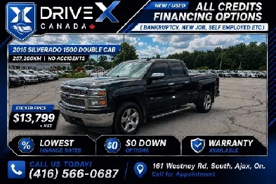 2015 Chevrolet Silverado 1500 Double Cab READY TO GO!